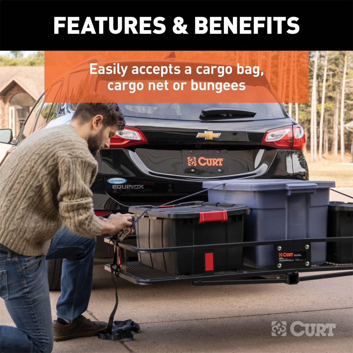 Curt basket cargo online carrier