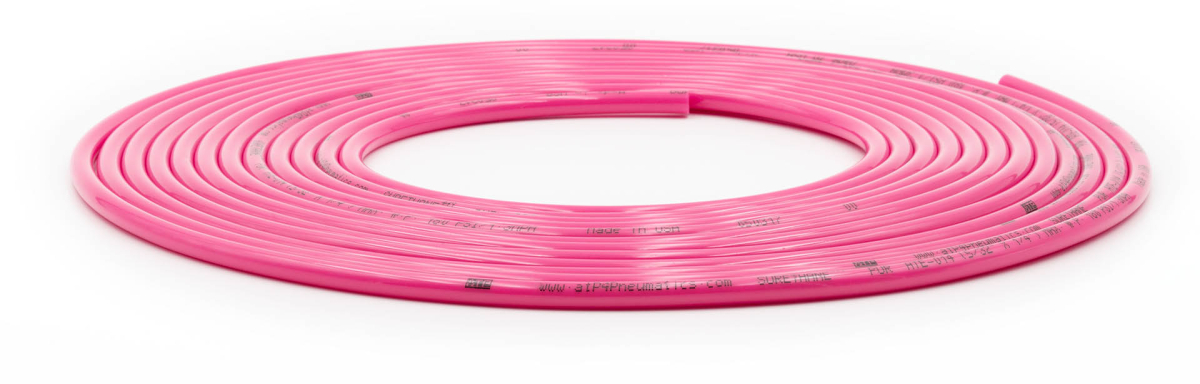 Up Down Air - Up Down Air Tire Inflator Hose Replacement 240 Inch W/O Chucks Pink