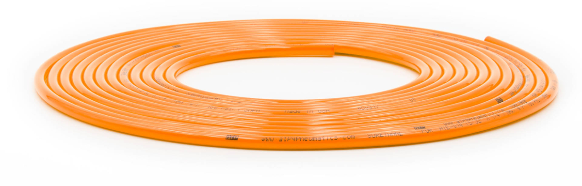 Up Down Air - Up Down Air Tire Inflator Hose Replacement 240 Inch W/O Chucks Orange