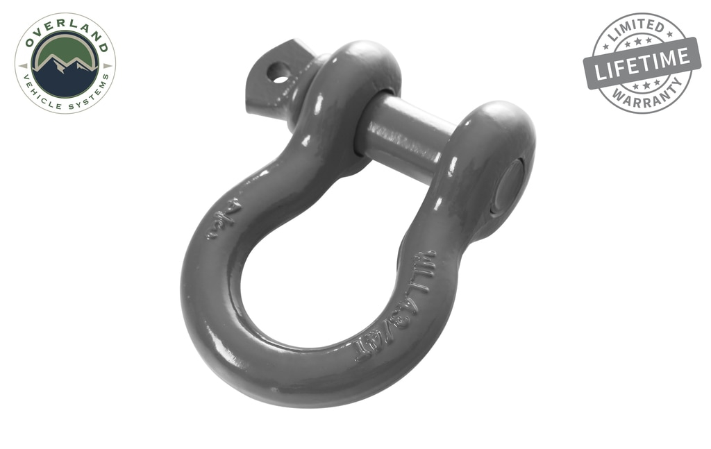 Overland Vehicle Systems - OVS | 3/4" Recovery Shackle - Gray