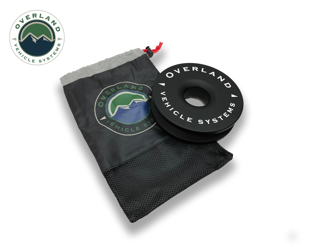 Overland Vehicle Systems - OVS | Recovery Ring 6.25" 45,000 LBS Black With Storage Bag Universal