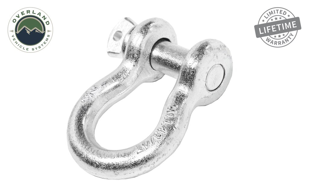 Overland Vehicle Systems - OVS | 3/4" Recovery Shackle - Zinc