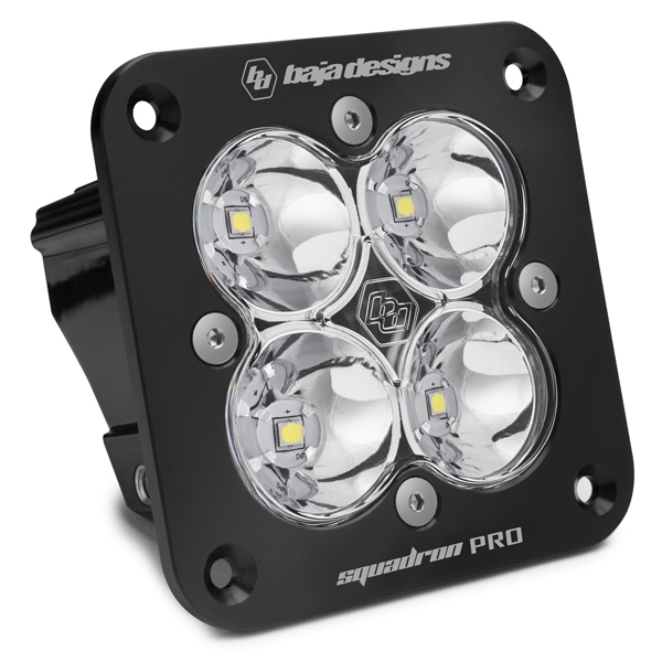 Baja Designs - Baja Designs | Squadron Pro Flush Mount LED Light Pod Black Clear Lens Work/Scene Pattern