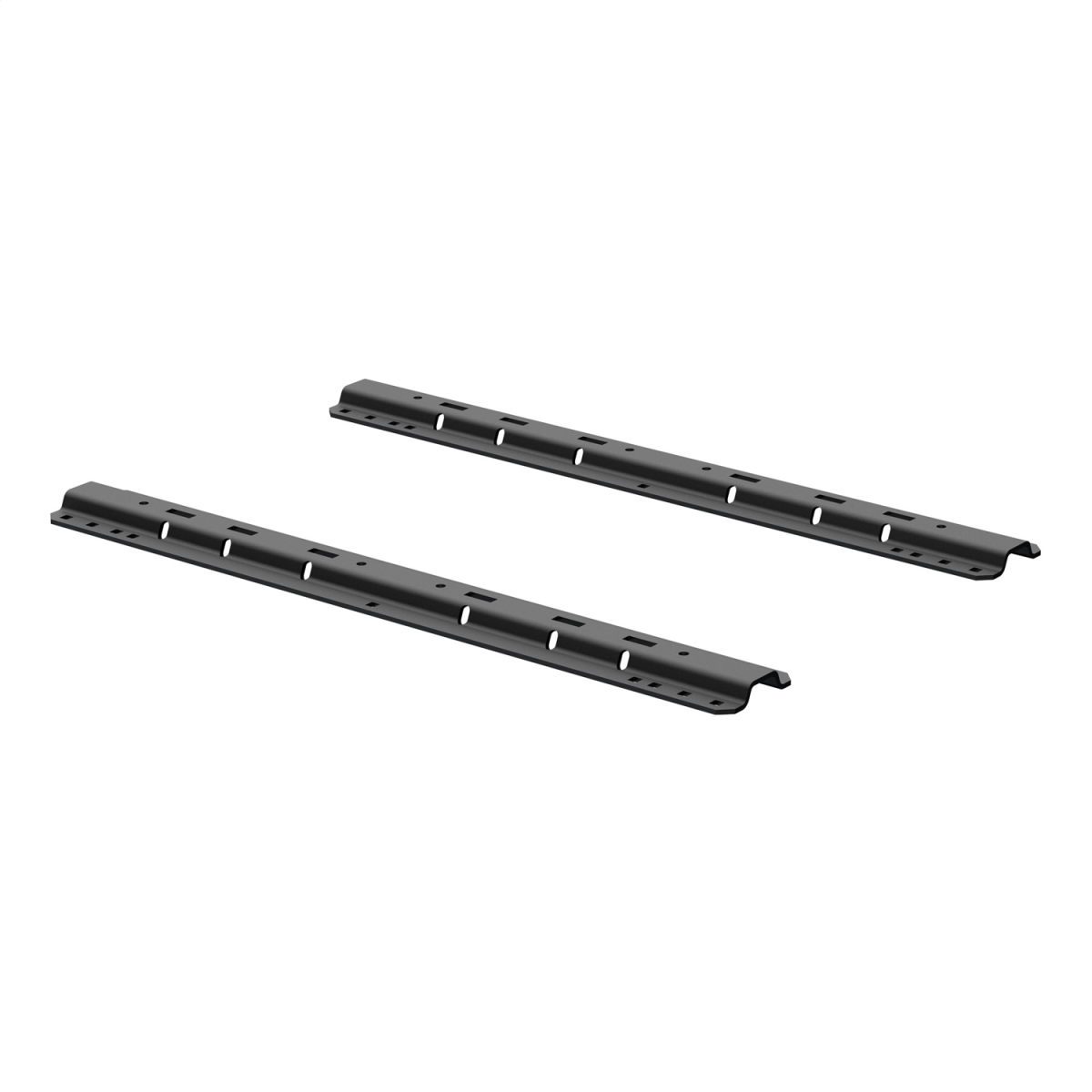 CURT - CURT 16204 Industry-Standard 5th Wheel Hitch Rails, Carbide Black, 25,000 Pounds