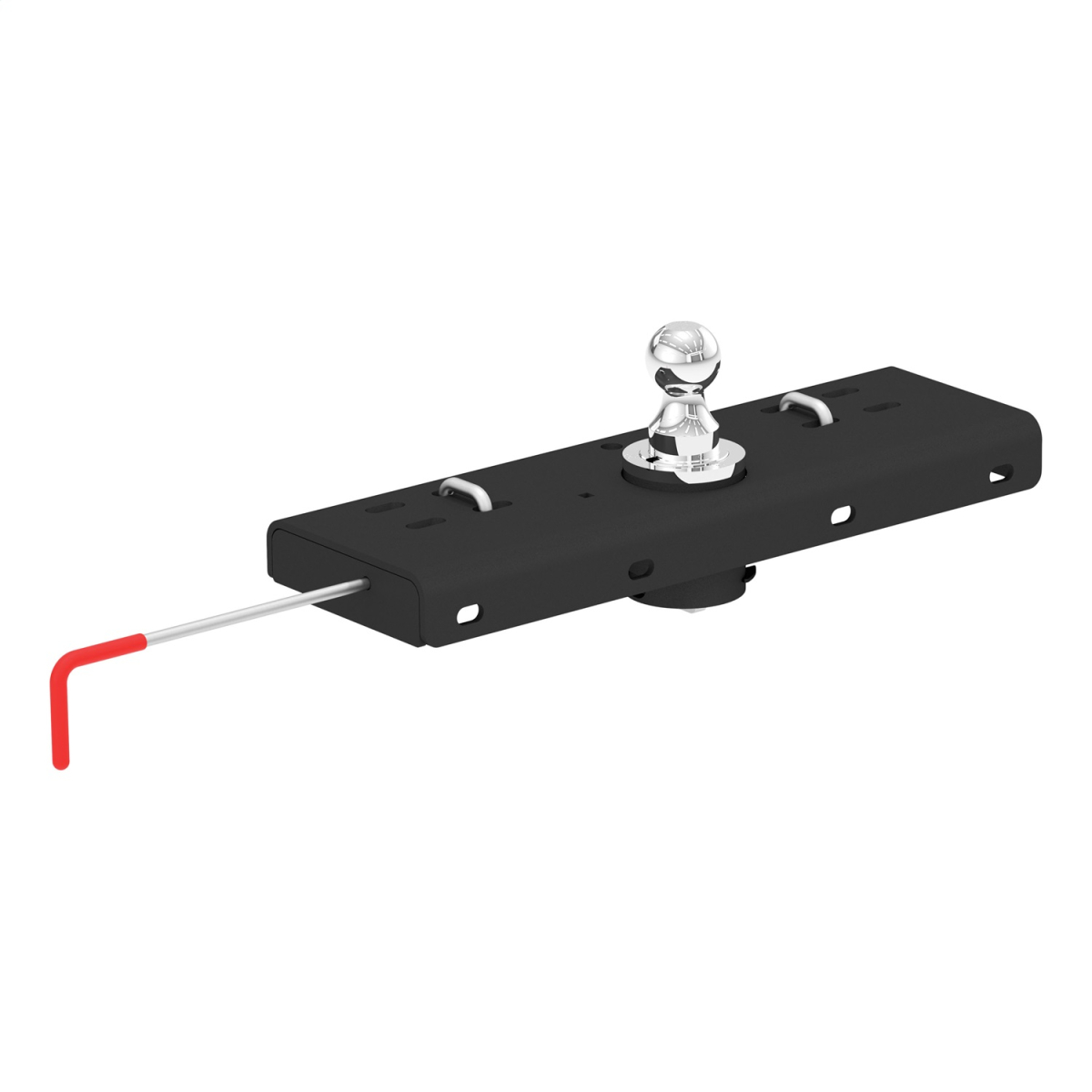 CURT - CURT 60607 Double Lock Gooseneck Hitch with 2-5/16-Inch Flip-and-Store Ball, 30,000 lbs