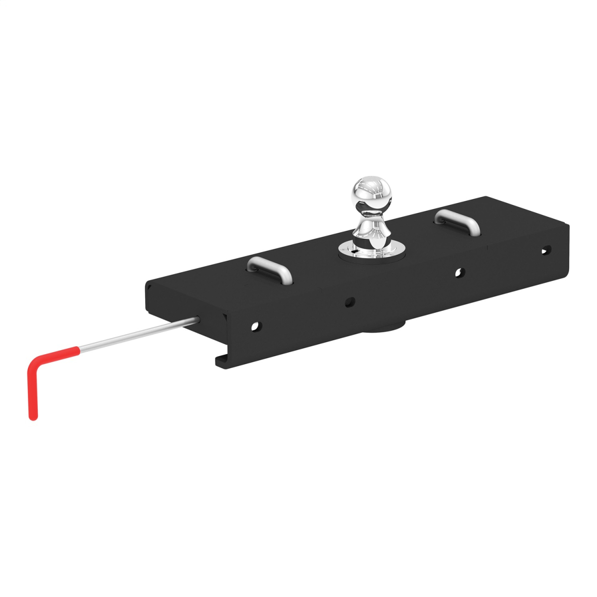 CURT - CURT 60611 Double Lock EZr Gooseneck Hitch with 2-5/16-Inch Flip-and-Store Ball, 30,000 lbs