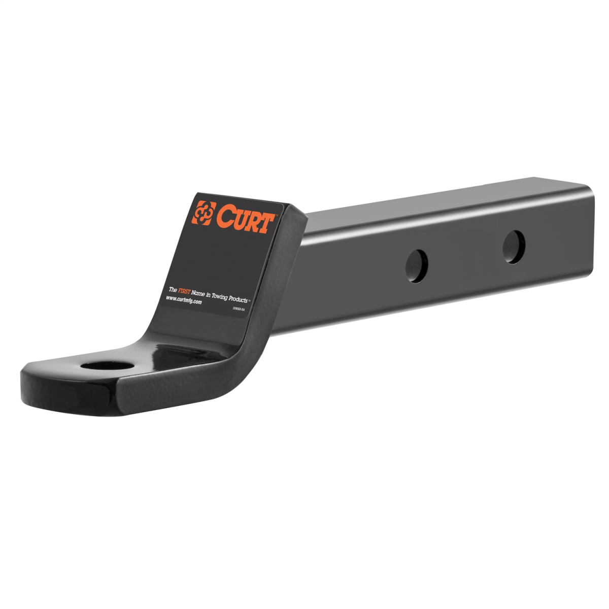 CURT - CURT 45220 Dual Length Trailer Hitch Ball Mount, 7-1/2-Inch or 10-1/2-Inch Length, Fits 2-Inch Receiver, 7,500 lbs, 1-Inch Hole, 2-In Drop, 3/4-Inch Rise