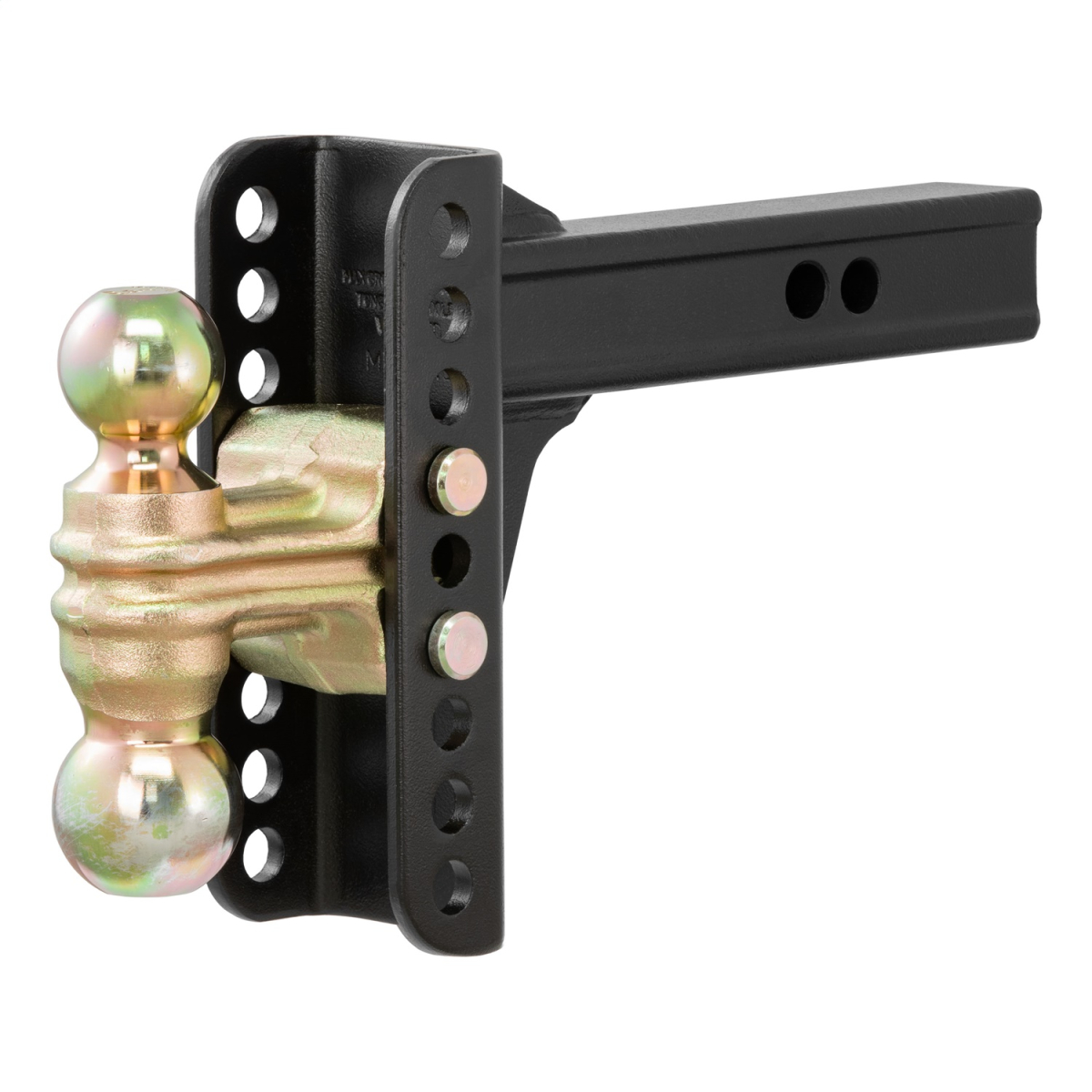 CURT - Adjustable Channel Mount with Dual Ball (2" Shank, 14,000 lbs., 6" Drop)