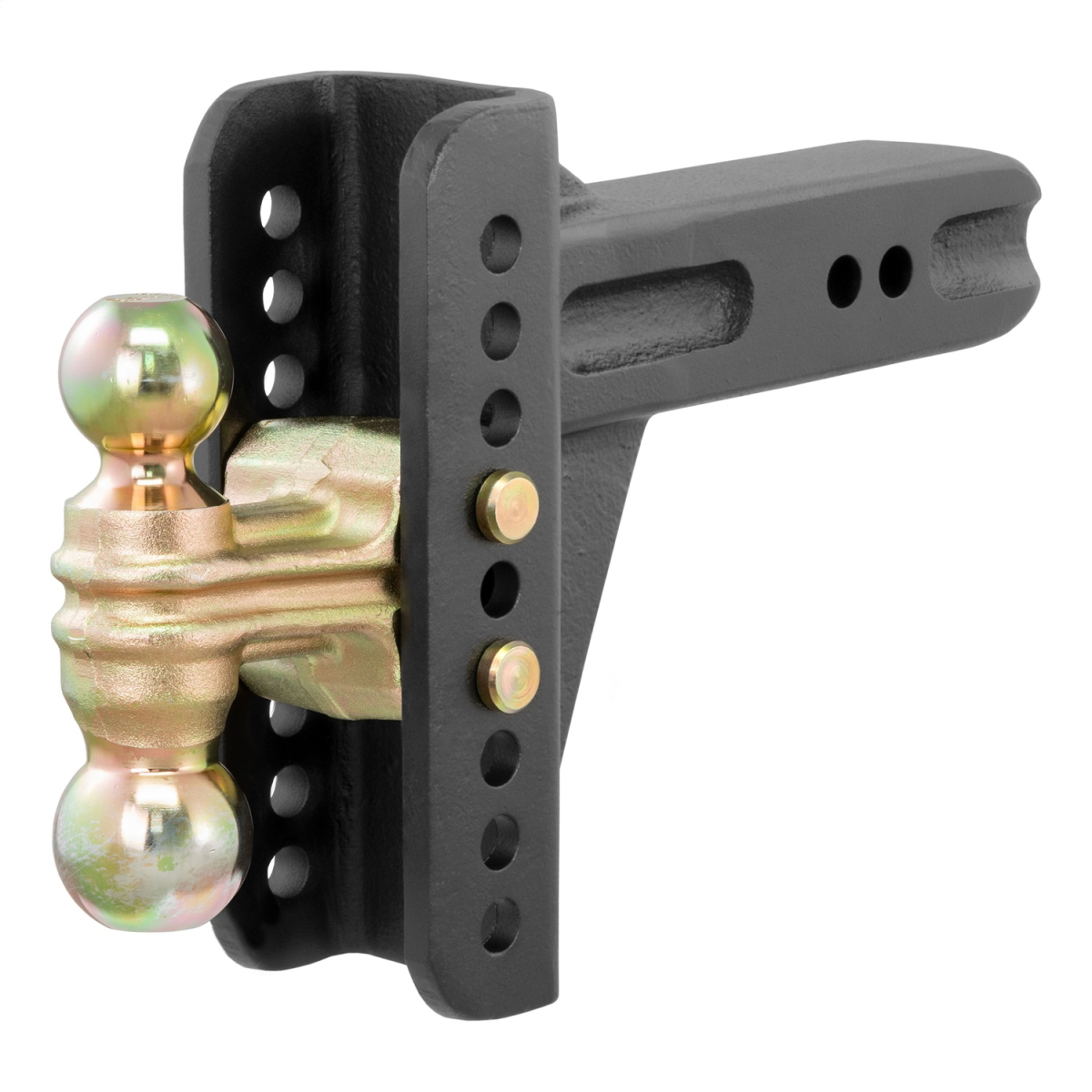 CURT - Adjustable Channel Mount with Dual Ball (2-1/2" Shank, 20,000 lbs., 6" Drop)