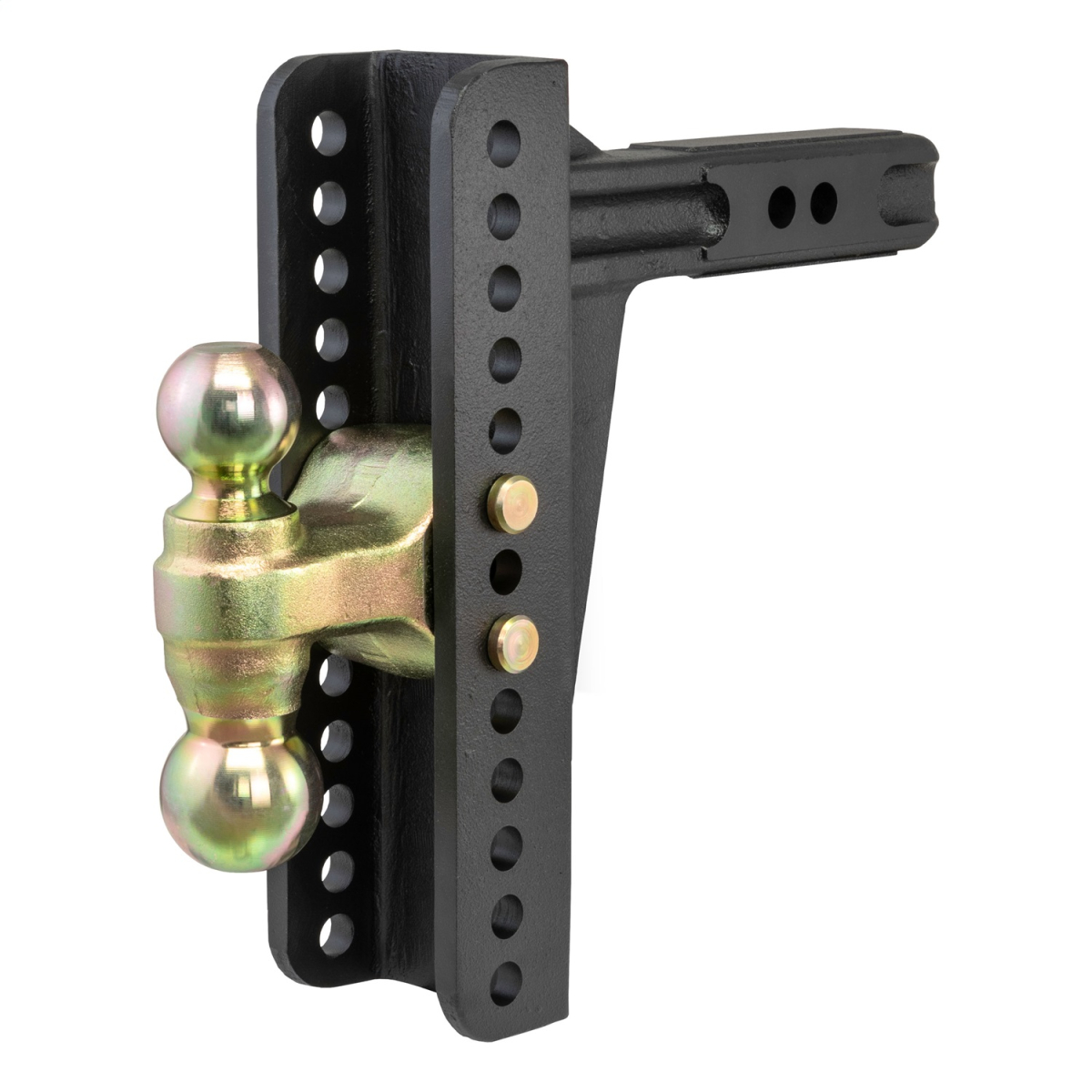 CURT - Adjustable Channel Mount with Dual Ball (2" Shank, 14,000 lbs., 10-1/8" Drop)