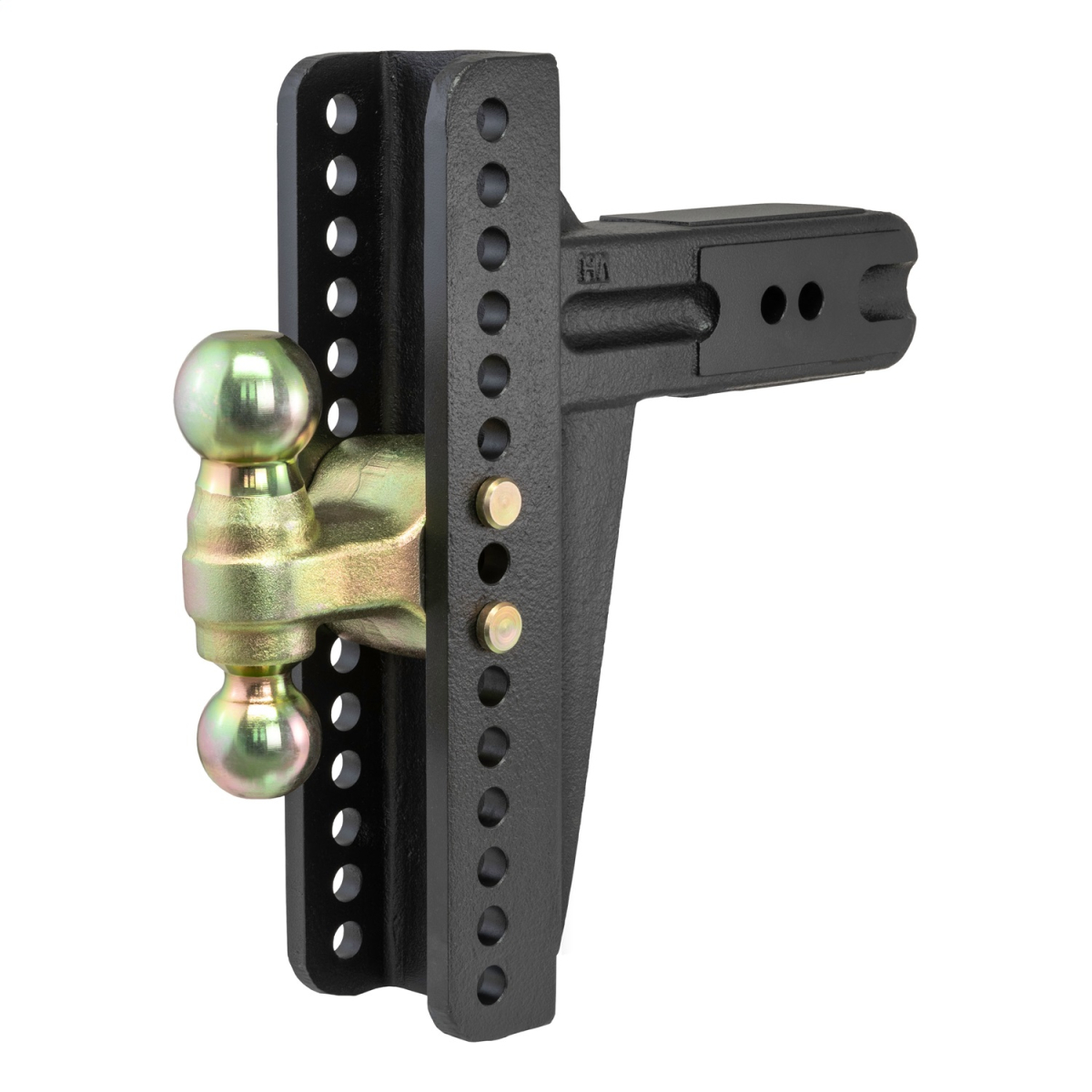 CURT - Adjustable Channel Mount with Dual Ball (3" Shank, 21,000 lbs., 10-5/8" Drop)