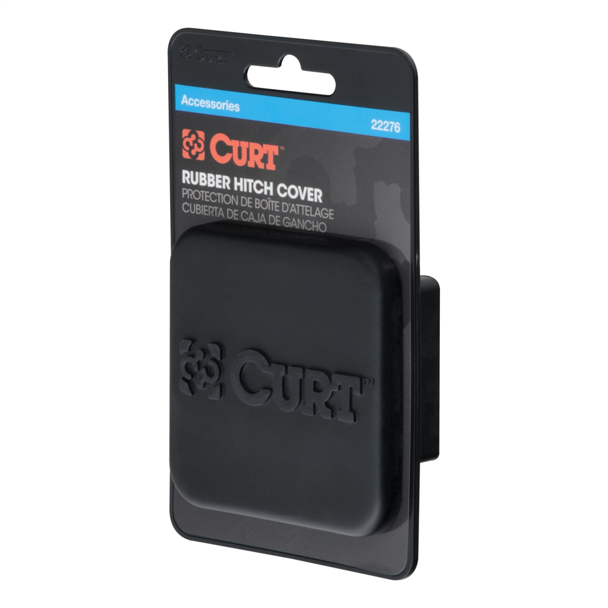 CURT - 2" Rubber Hitch Tube Cover (Packaged)