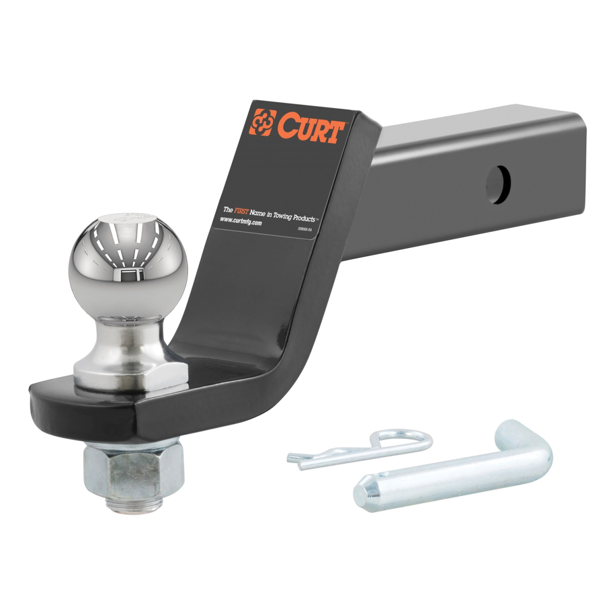 CURT - CURT 45056 Loaded Ball Mount with 2" Ball (2" Shank, 7,500 lbs., 4" Drop)