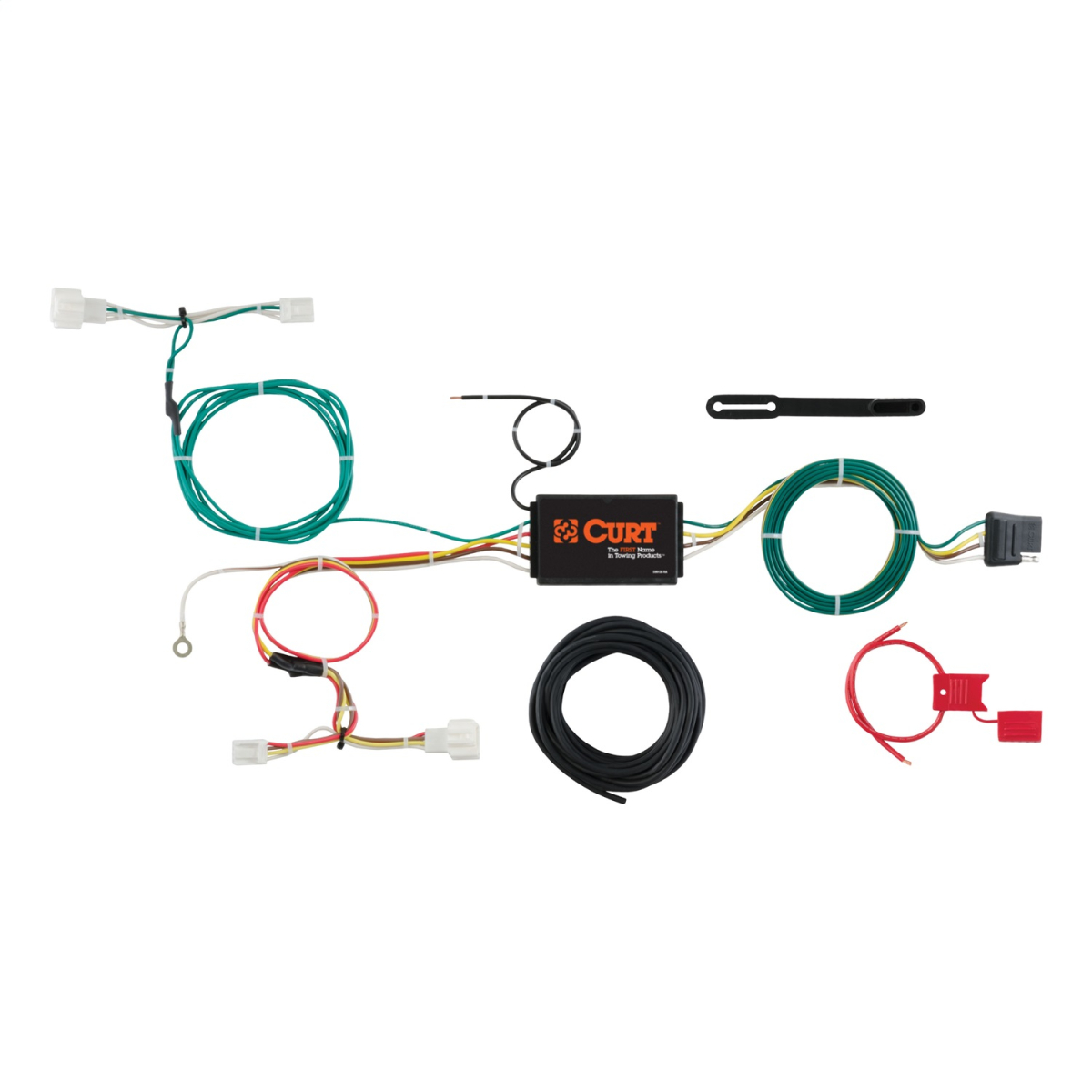 CURT - CURT 56284 Custom Wiring Harness, 4-Way Flat Output, Select Honda HRV