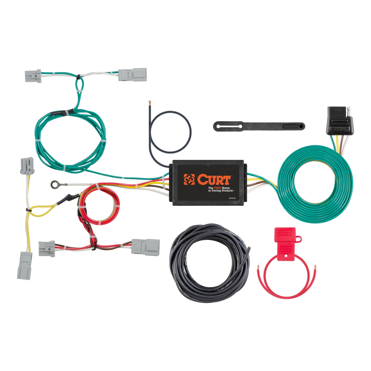 CURT - CURT 56310 Custom Wiring Harness, 4-Way Flat Output, Select Mazda CX-5