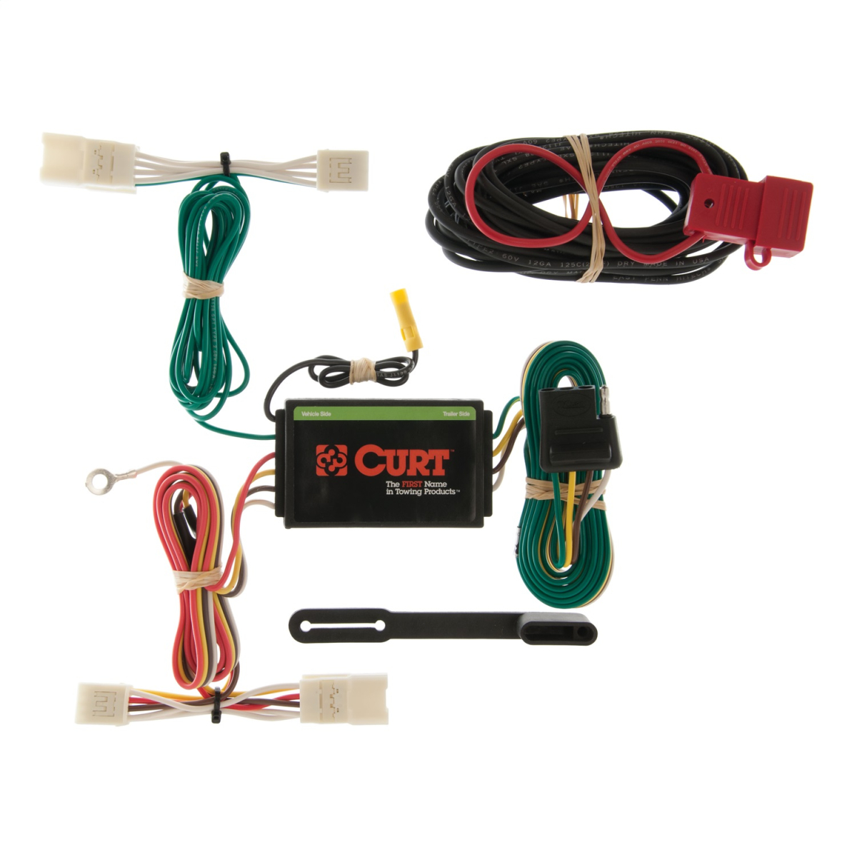 CURT - CURT 55400 Custom Wiring, 4-Way Flat, Select Toyota Highlander, Hyundai Azera Sedan V6