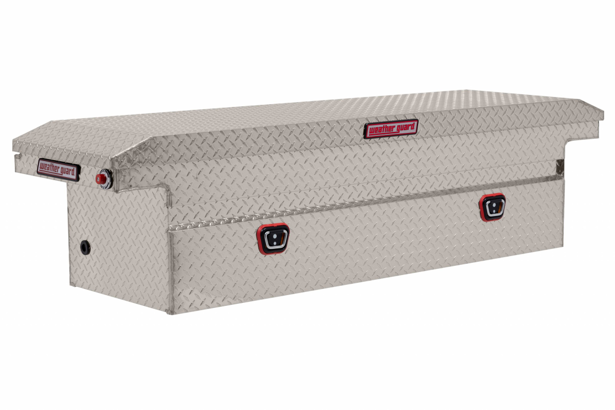 WEATHER GUARD® - WEATHER GUARD® | Aluminum Full Low Profile Saddle Box | 121-0-03