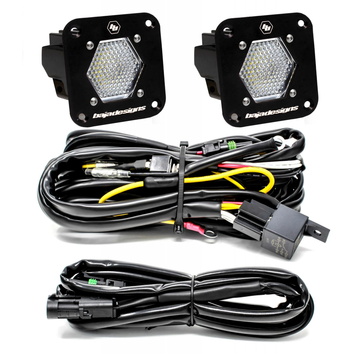 Baja Designs - Baja Designs | S1 Flush Mount LED Light Pod Reverse Kit (Work/Scene) - Pair