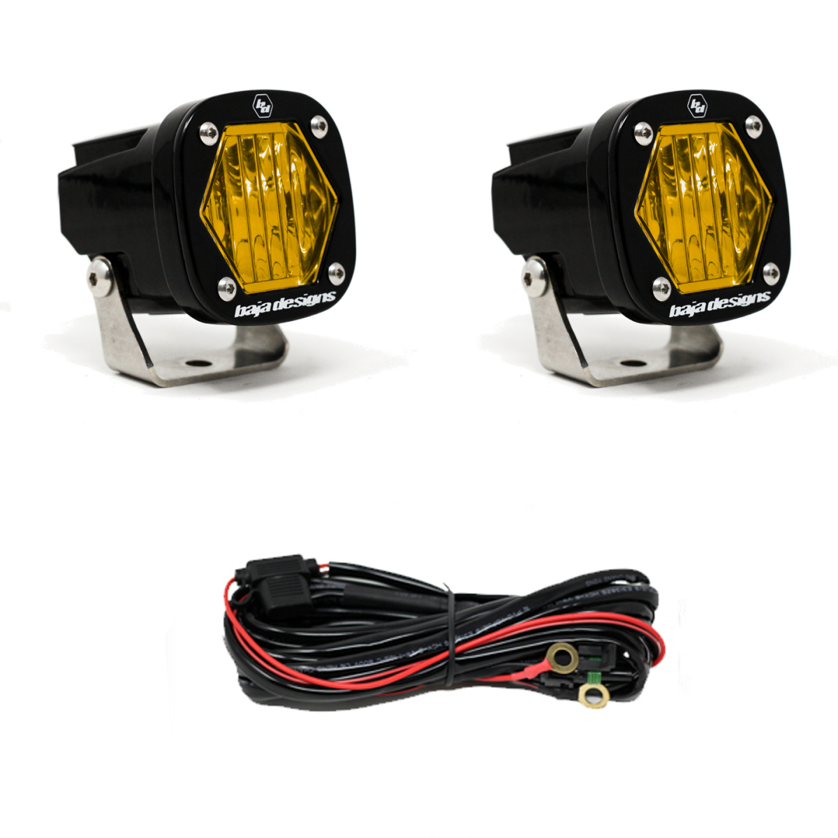 Baja Designs - Baja Designs | S1 LED Light Pod Kit (Wide Cornering) - Amber - Pair