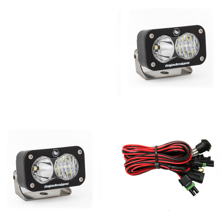 Baja Designs - Baja Designs | S2 Sport LED Work Light Clear Lens Driving Combo Pattern - Pair