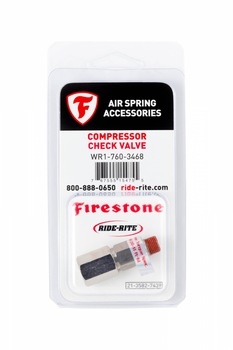 Firestone AirRide® - Firestone Ride-Rite | 1/8npt Compressor Check Valve; 1 Pack | 3468