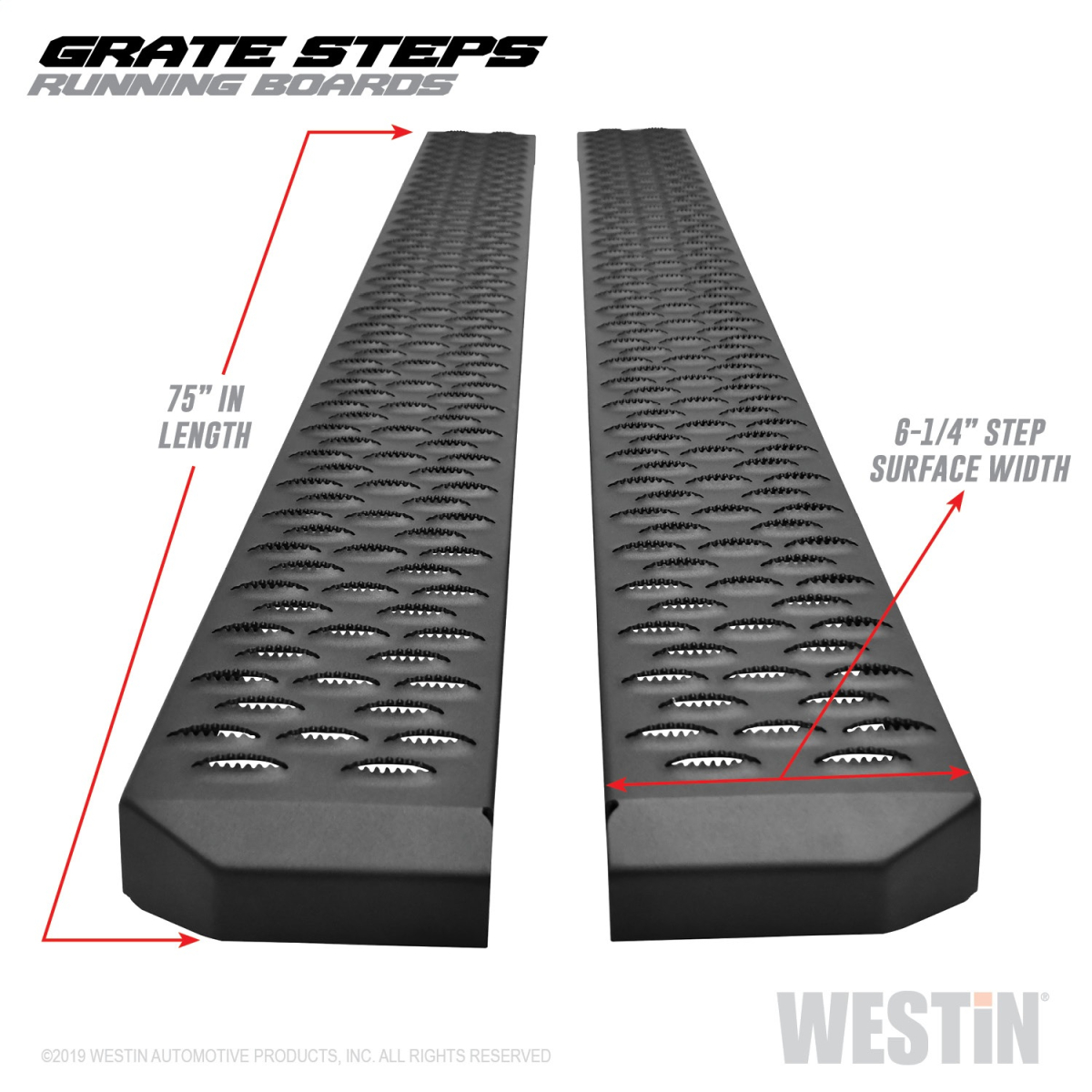 Westin - Westin | Grate Steps Running Boards | 27-74725