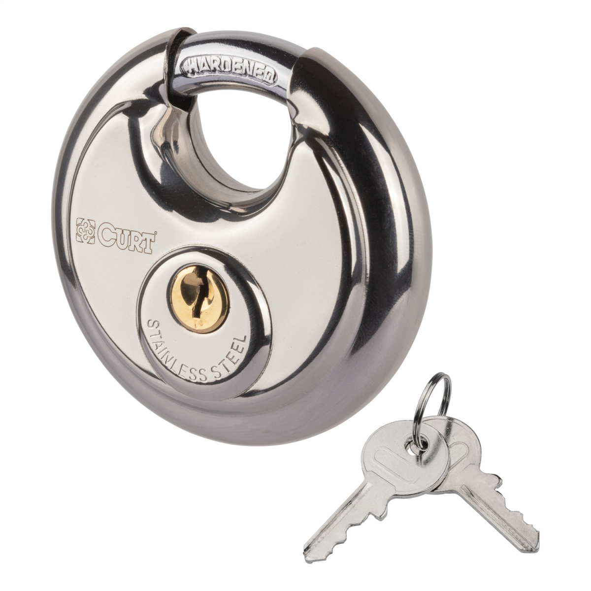 CURT - CURT 23084 Stainless Steel Disc Lock