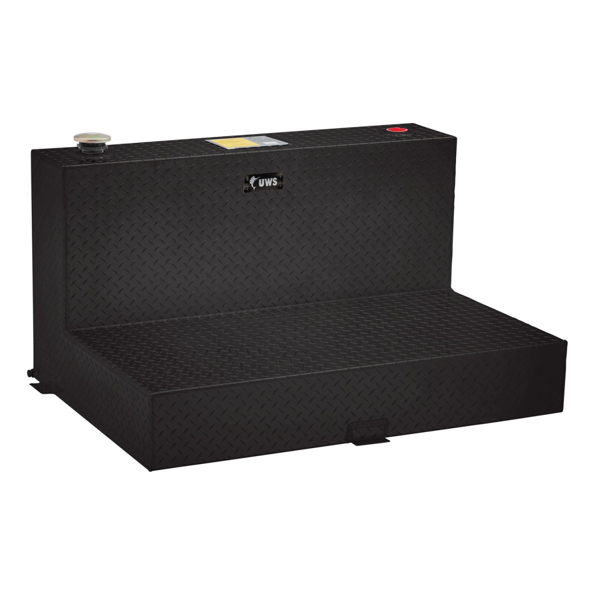 UWS - UWS | 85gal L-Shape Aluminum Transfer Tank | TT-85-L-T-P-BLK