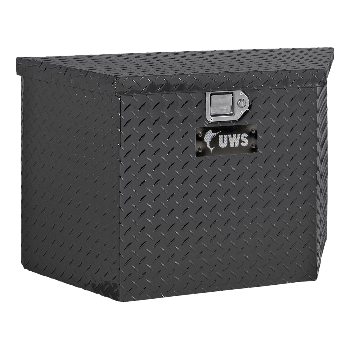 UWS - UWS | Trailer Tool Box (49" Trailer Tongue Storage Box; Powder-Coated Aluminum) | TBV-49-BLK