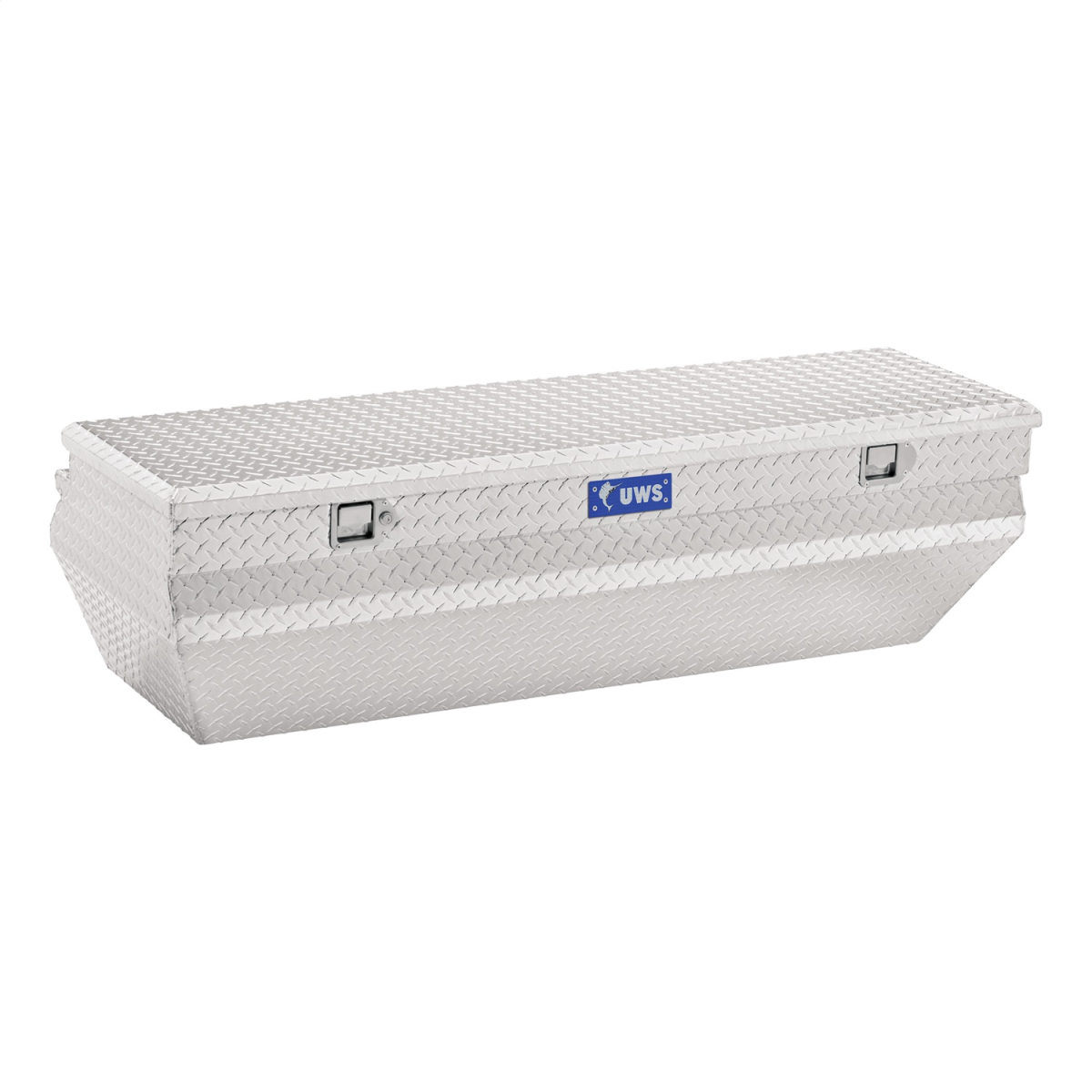 UWS - UWS | Aluminum Storage Box (55" Wedged Angled Truck Tool Box; Bright Aluminum) | TBC-55-WN