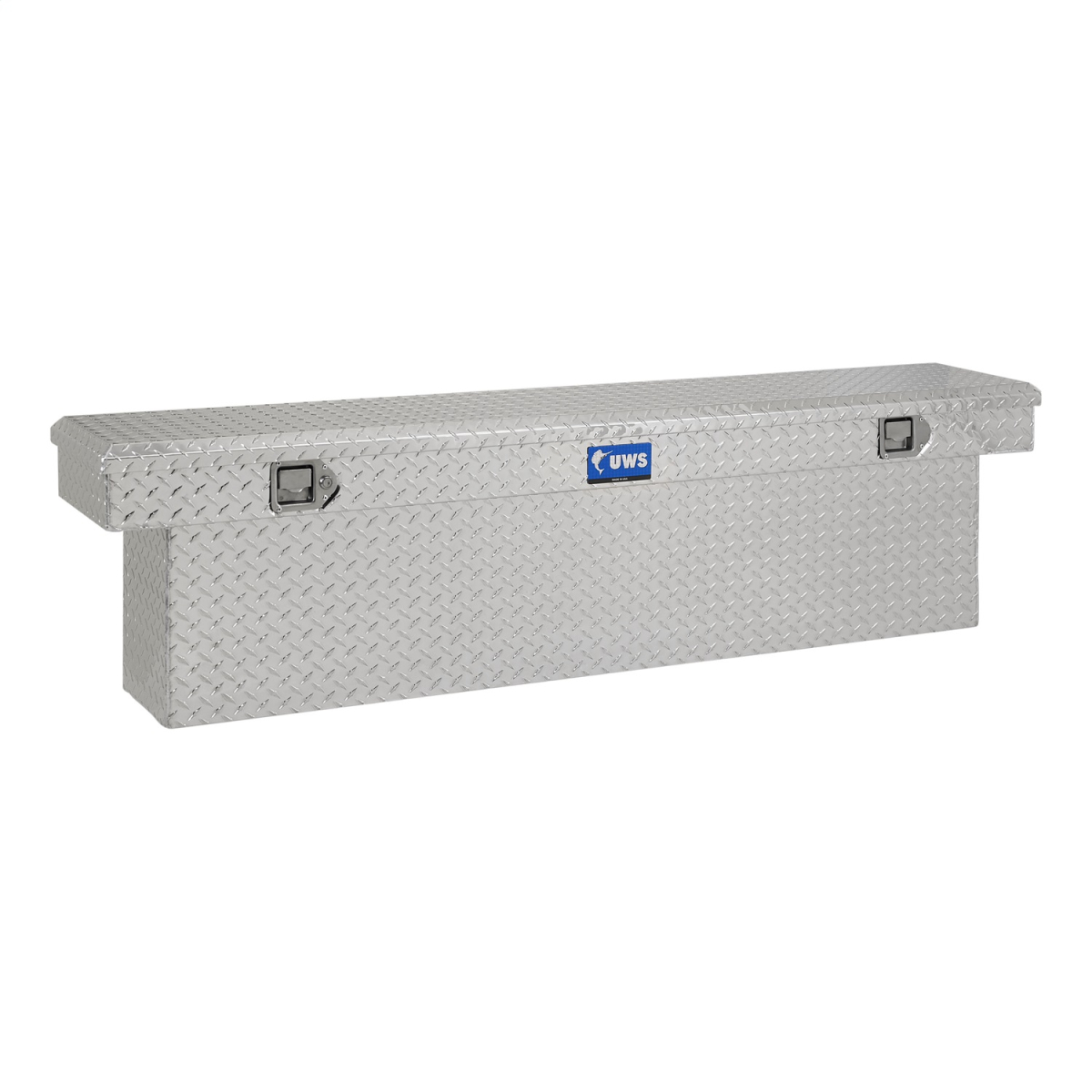 UWS - UWS | Slimline Truck Tool Box (69" Deep Crossover Tool Box; Bright Aluminum) | TBSD-69-SL