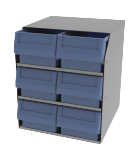 Kargo Master - Kargo Master 6 Stacked Small Parts Bin Cabinet (40340) - Image 2