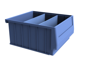 Kargo Master - Kargo Master 10" Wide Stackable Dividable Plastic Bin (40310) - Image 1