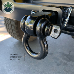 Overland Vehicle Systems - OVS | Receiver Mount Recovery Shackle 3/4" 4.75 Ton With Dual Hole Black Universal - Image 6