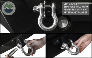 Overland Vehicle Systems - OVS | 3/4" Recovery Shackle - Zinc - Image 3