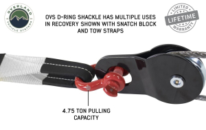 Overland Vehicle Systems - OVS | 3/4" Recovery Shackle - Gloss Red - Image 5