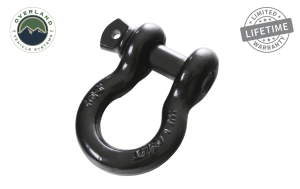 Overland Vehicle Systems - OVS | 3/4" Recovery Shackle - Gloss Black - Image 1