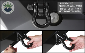 Overland Vehicle Systems - OVS | 3/4" Recovery Shackle - Gloss Black - Image 3