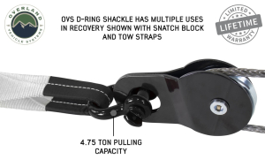 Overland Vehicle Systems - OVS | 3/4" Recovery Shackle - Gloss Black - Image 5