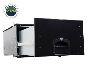 Overland Vehicle Systems - OVS | Cargo Box With Slide Out Drawer Size Black Powder Coat Universal - Image 1