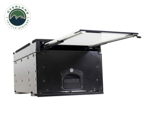 Overland Vehicle Systems - OVS | Cargo Box With Slide Out Drawer & Working Station Size Black Powder Coat Universal - Image 2