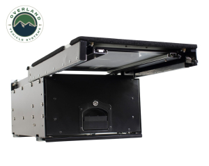 Overland Vehicle Systems - OVS | Cargo Box With Slide Out Drawer & Working Station Size Black Powder Coat Universal - Image 3