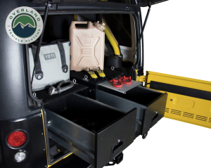 Overland Vehicle Systems - OVS | Cargo Box With Slide Out Drawer & Working Station Size Black Powder Coat Universal - Image 4