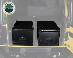 Overland Vehicle Systems - OVS | Cargo Box With Slide Out Drawer & Working Station Size Black Powder Coat Universal - Image 5