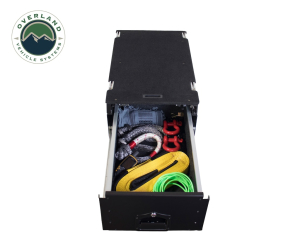 Overland Vehicle Systems - OVS | Cargo Box With Slide Out Drawer & Working Station Size Black Powder Coat Universal - Image 7