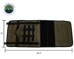 Overland Vehicle Systems - OVS | First Aid Bag Rolled Brown 16 Lb Waxed Canvas Canyon Bag - Image 8