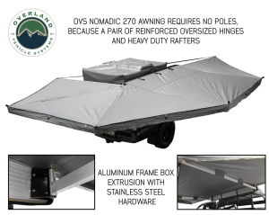 Overland Vehicle Systems - OVS | Nomadic 270 Awning - Passenger Side w/Bracket Kit & Wall 1/2/3 - Image 2