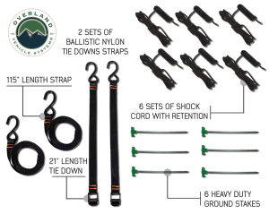 Overland Vehicle Systems - OVS | Nomadic 270 Awning - Passenger Side w/Bracket Kit & Wall 1/2/3 - Image 12