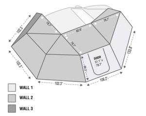 Overland Vehicle Systems - OVS | Nomadic 270 Awning - Passenger Side w/Bracket Kit & Wall 1/2/3 - Image 17