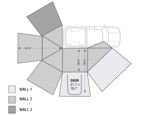 Overland Vehicle Systems - OVS | Nomadic 270 Awning - Passenger Side w/Bracket Kit & Wall 1/2/3 - Image 18